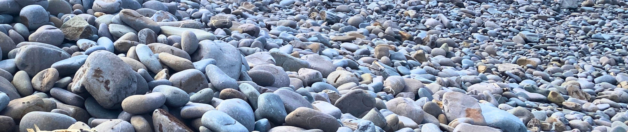 Smooth beach stones